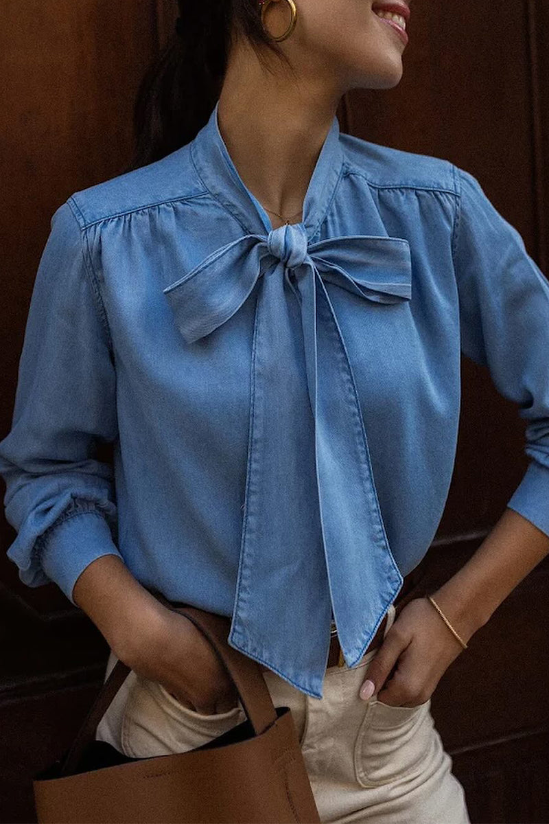 Bandage With Bow Blouses
