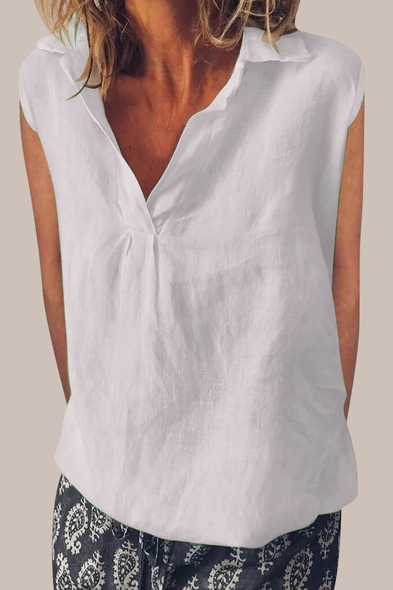 Daily Color Turndown Collar Blouses(6 Colors)