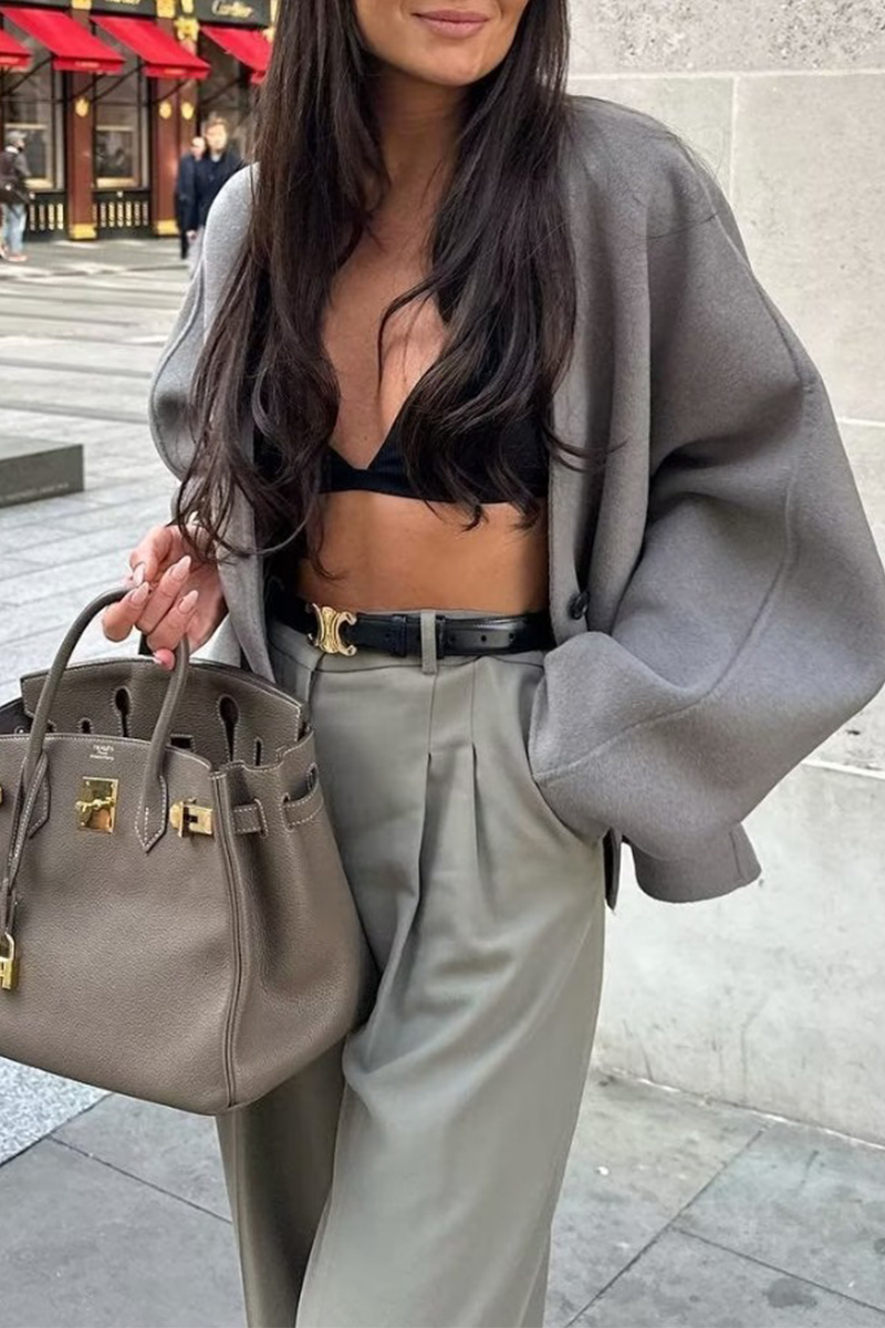 Street Buttons V Neck Cardigans