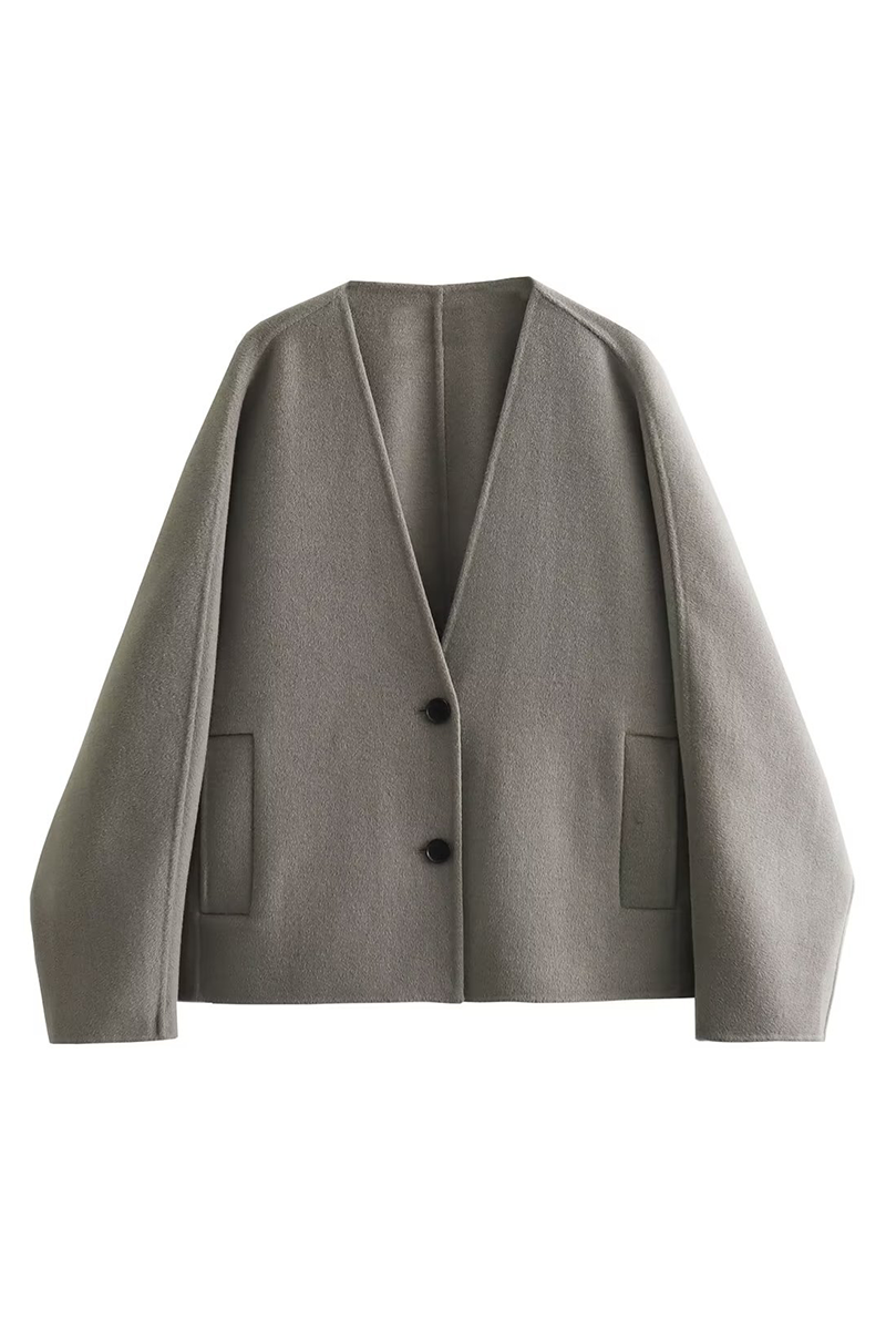Street Buttons V Neck Cardigans