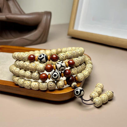 108 Beads Bodhi Seed Mala Bracelet for Spiritual Protection