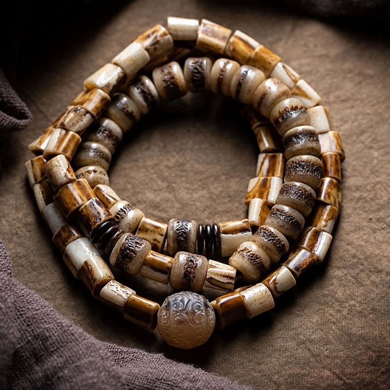 Deer Bone Yak Bone Spiritual Balance Bracelet