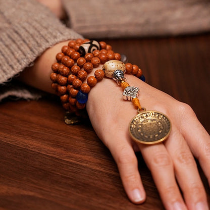 108 Beads Bodhi Seed Mala Bracelet Necklace for Wisdom & Peace