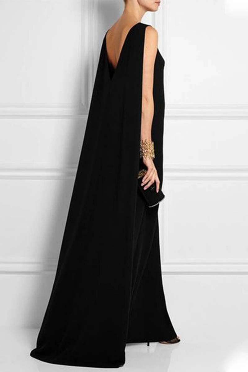Backless O Neck Long Dresses