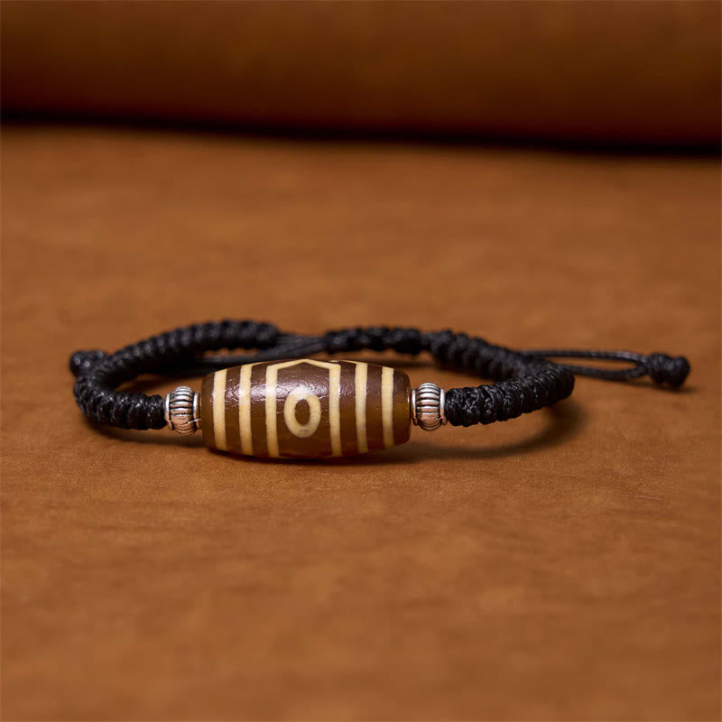Spiritual Bracelet | Tibetan Nine-eye and Three-eyed Dzi Beads