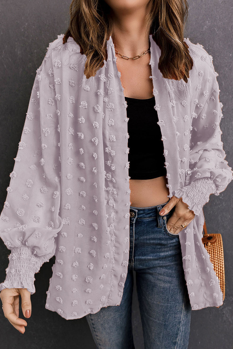 Fur Ball Cardigan Collar Outerwear(3 Colors)