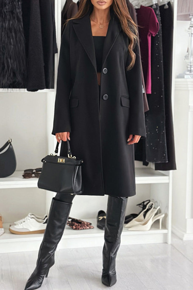 Cardigan Turndown Collar Outerwear(4 Colors)