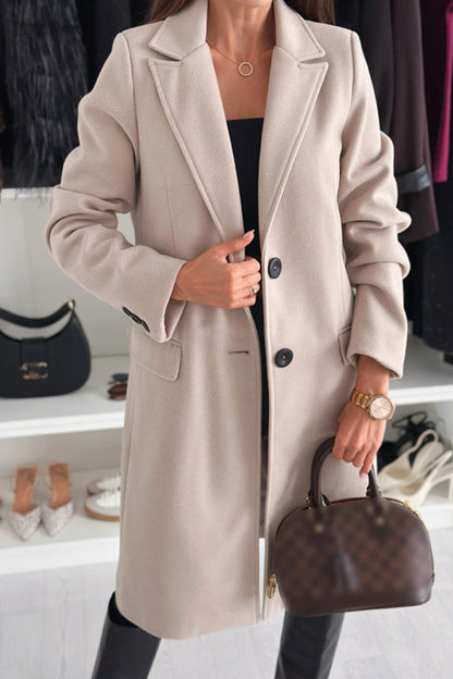Cardigan Turndown Collar Outerwear(4 Colors)