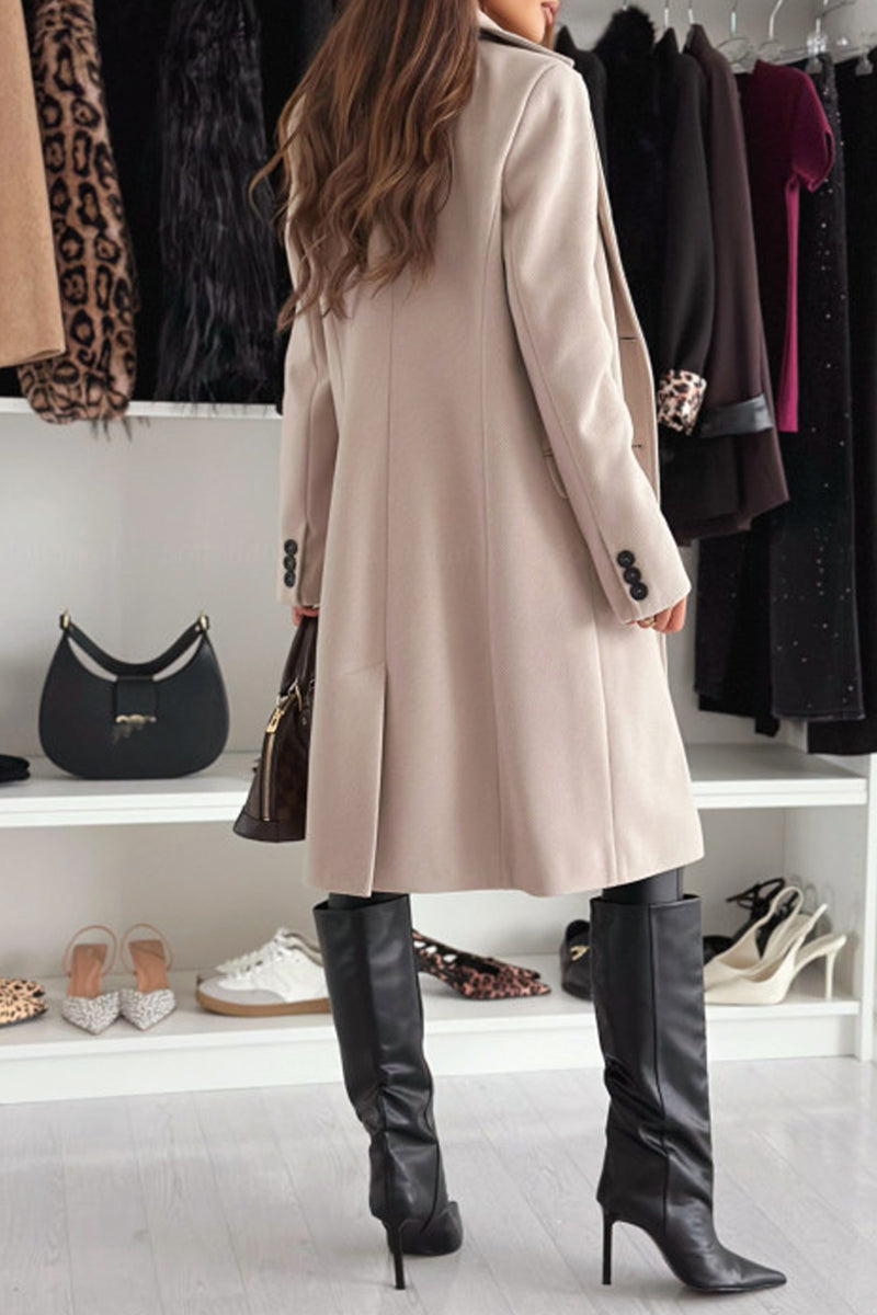 Cardigan Turndown Collar Outerwear(4 Colors)