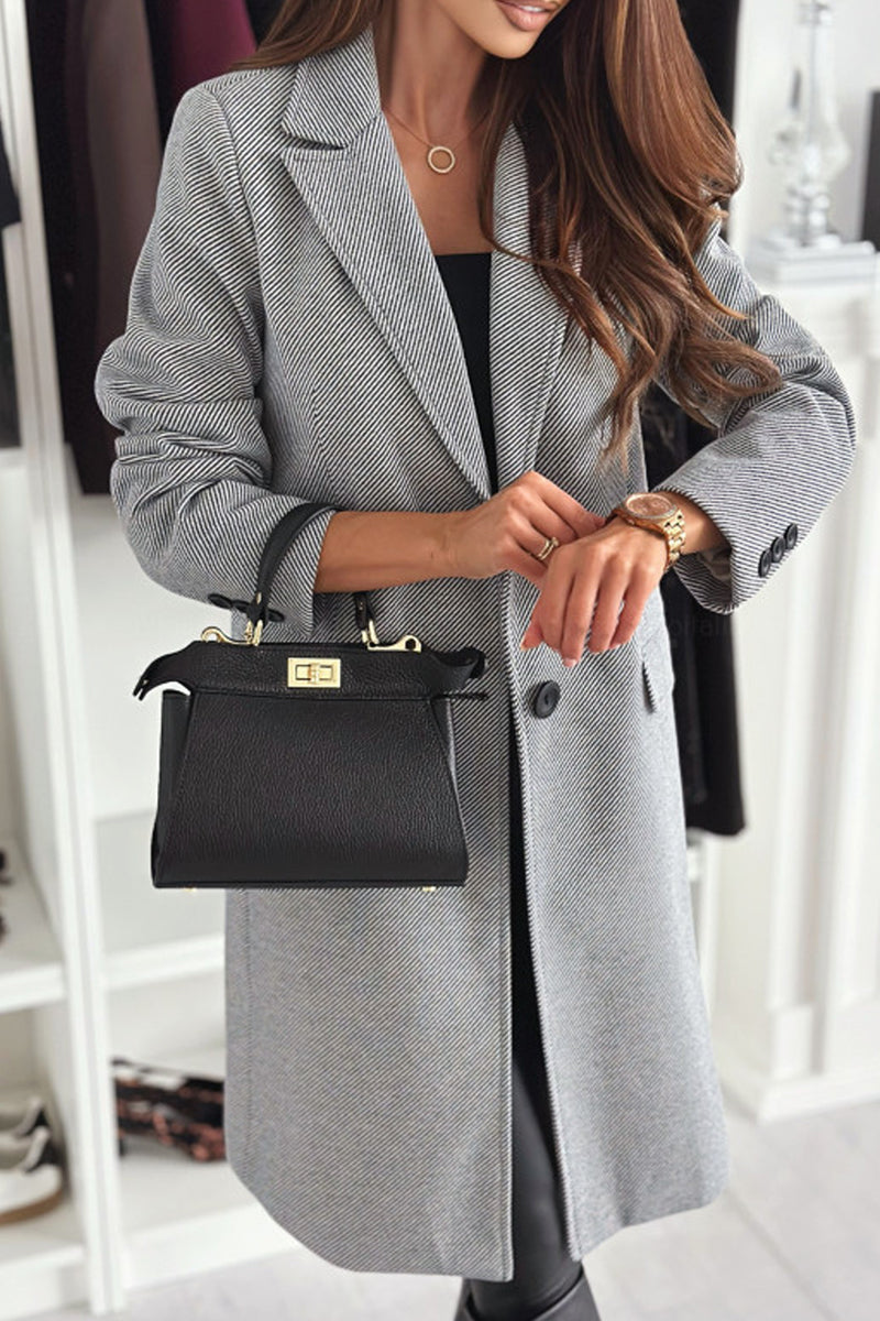 Cardigan Turndown Collar Outerwear(4 Colors)