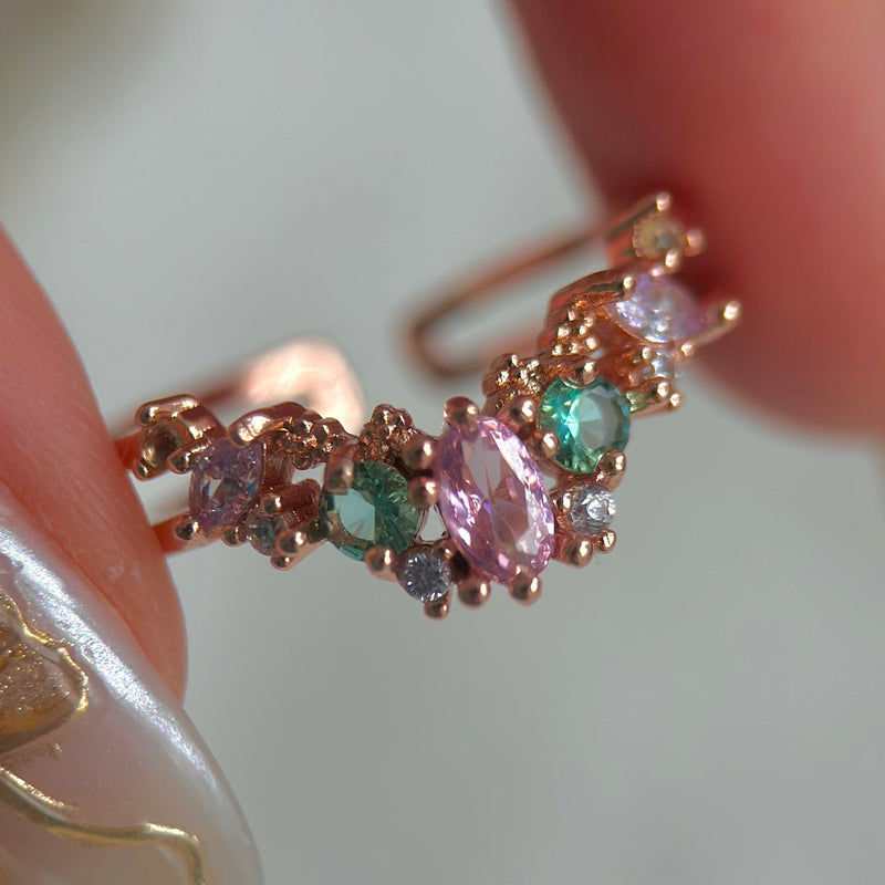 [] Hazel Tiara Ring in Rose Gold