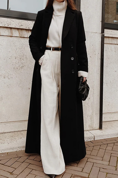 Street Buttons Cardigan Turndown Collar Outerwear