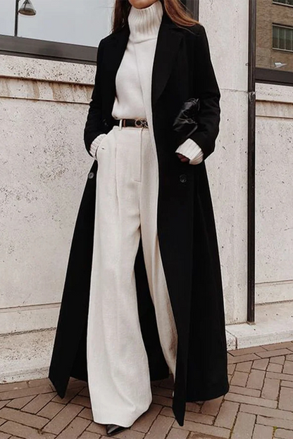 Street Buttons Cardigan Turndown Collar Outerwear