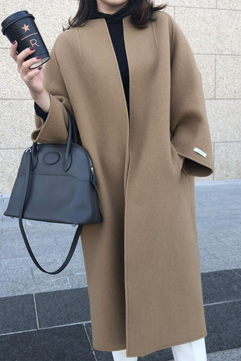 Street Pocket Cardigan Collar Outerwear(6 Colors)