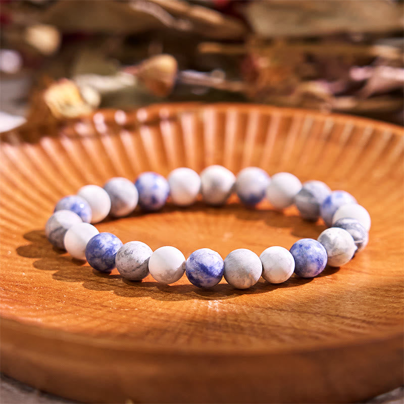 Buddha Stone Various Crystals Malachite Lazurite Lapis Lazuli Hemimorphite Calmness Bracelet
