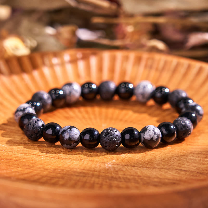 Buddha Stone Various Crystals Malachite Lazurite Lapis Lazuli Hemimorphite Calmness Bracelet