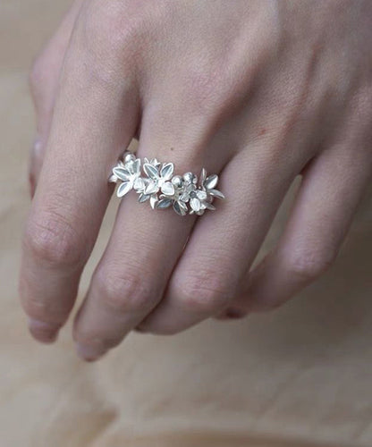 Stylish White Alloy Open Rings