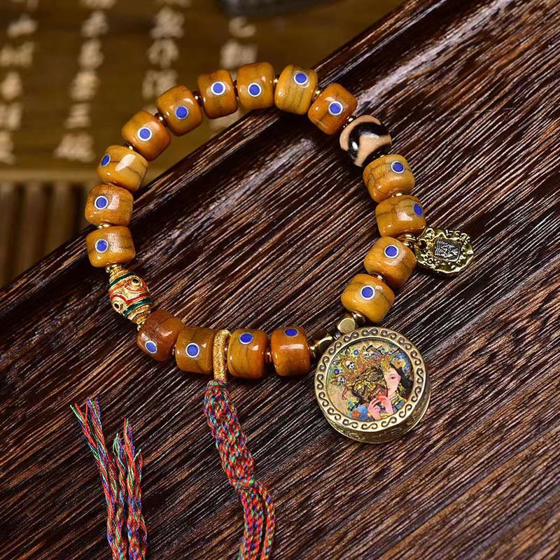 Yak Bone Lazurite Copper Balance Bracelet