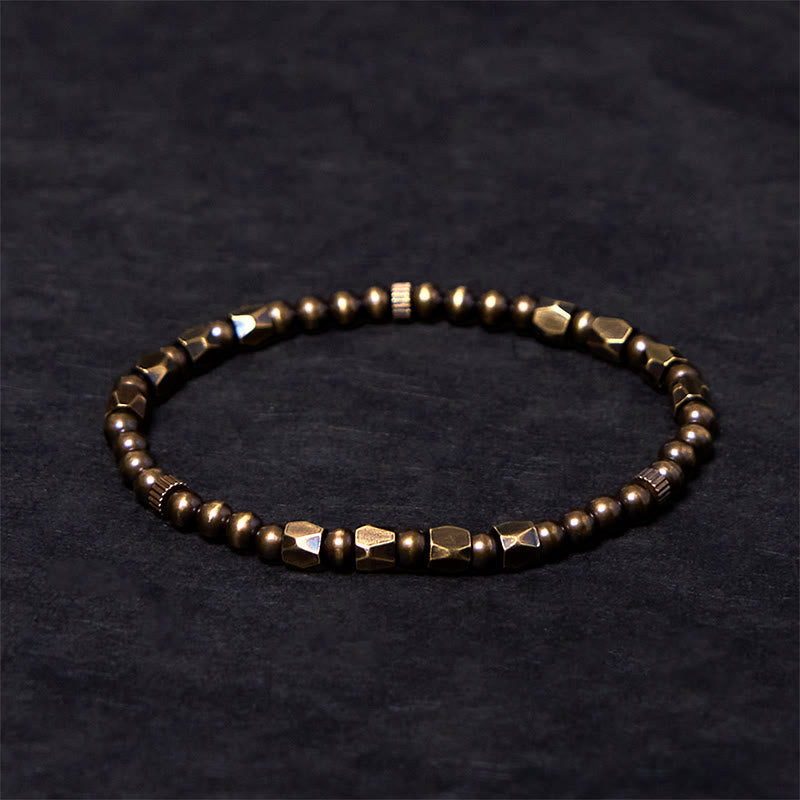 Copper Brass Wealth Bracelet | Spiritual Bead Jewelry