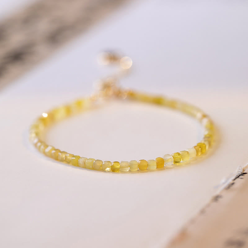 Buddha Stones 2mm Natural Opal Ultra-thin Beads Motivation Bracelet