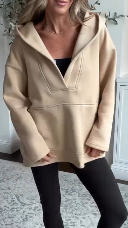 Color Hooded Sweatshirt