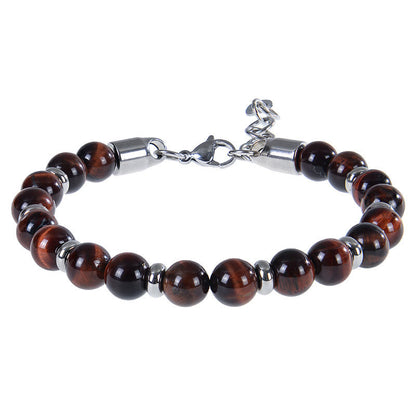 Buddha Stones Tiger Eye Various Natural Stone Beads Protection Bracelet