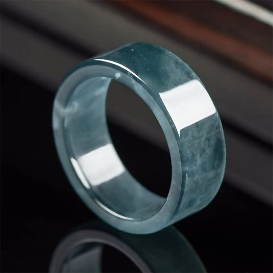 Buddha Stones Jade Luck Abundance Prosperity Ring