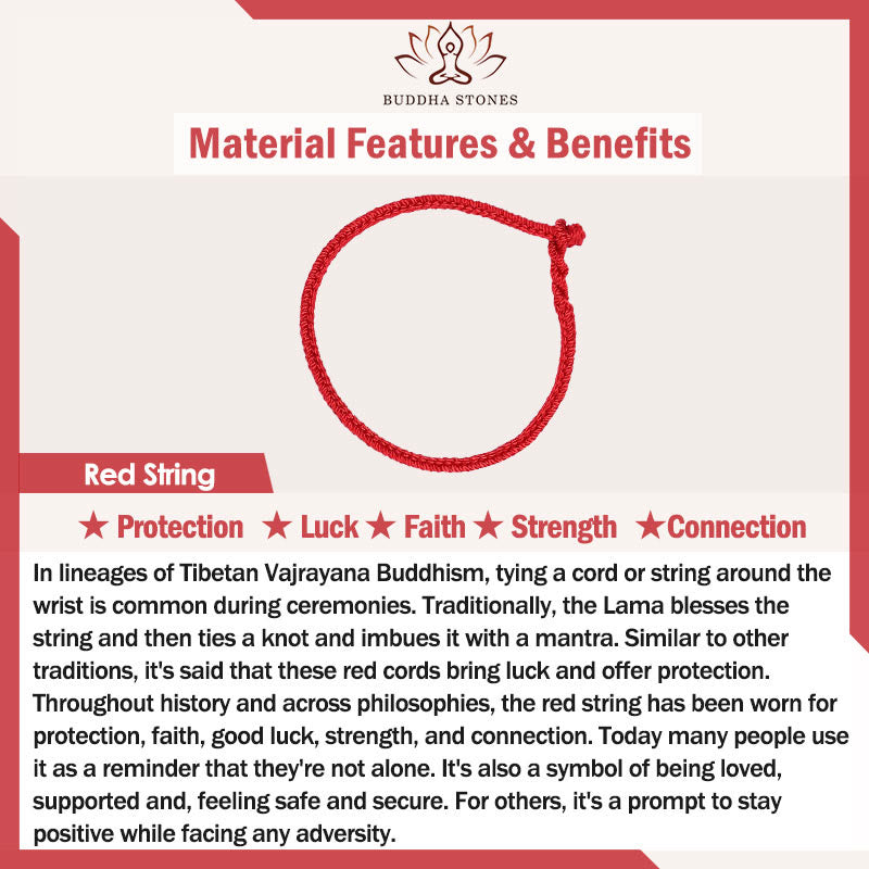 Buddha Stones Year of the Horse Red String Five-emperor Coins Luck Bracelet