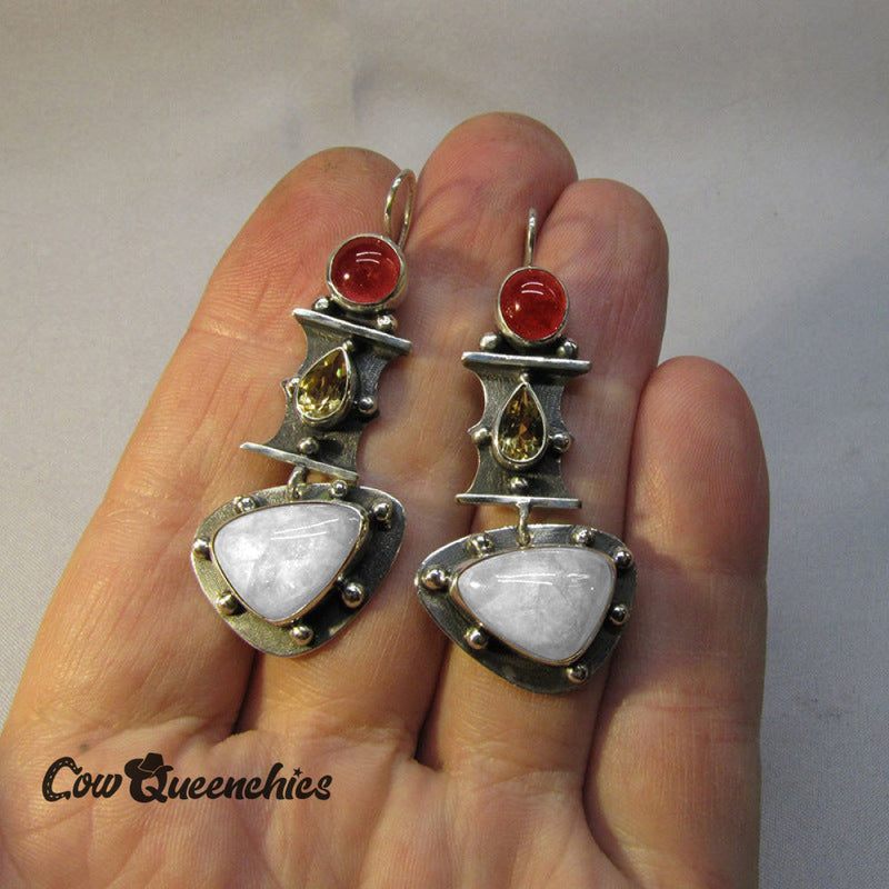 Water Drop Blue Zircon Earrings