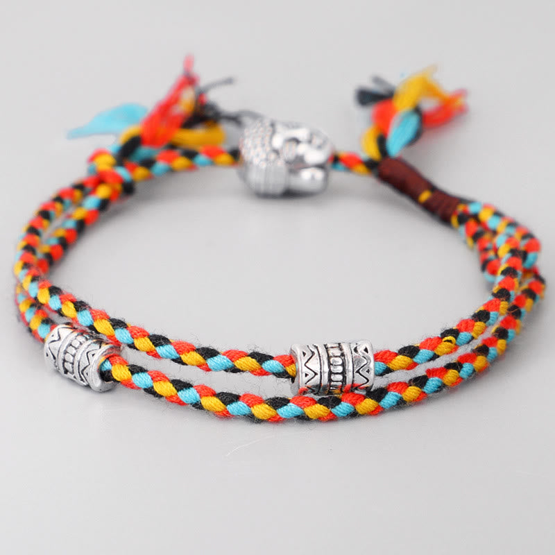 Buddha Stones Head Serenity String Bracelet