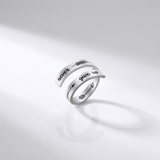 Never Give Up Ring