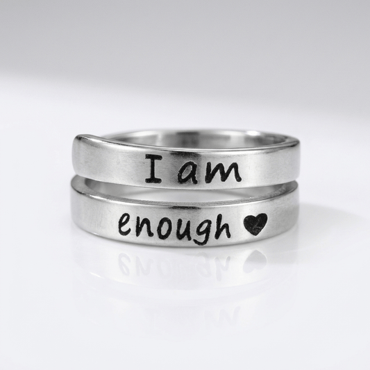 I Am Enough Ring - (adjustable)
