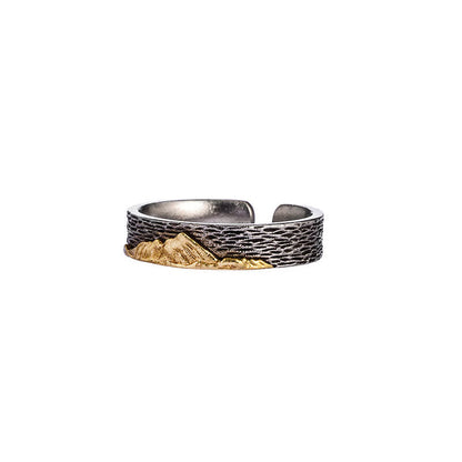 Buddha Stones Mount Everest Garuda Copper Adjustable Wisdom Ring