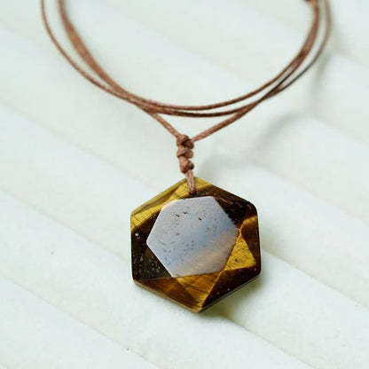 Buddha Stones Star of David Carving Clear Quartz Indian Agate Amethyst Healing Necklace Pendant