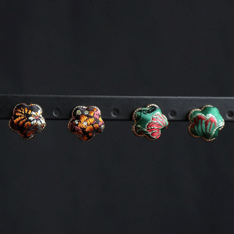 Buddha Stones Song Brocade Flower Balance Earrings