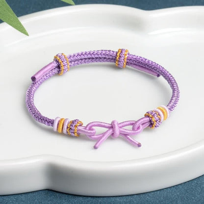 Buddha Stones Hand Woven Butterfly Luck Adjustable Braided Cord Bracelet