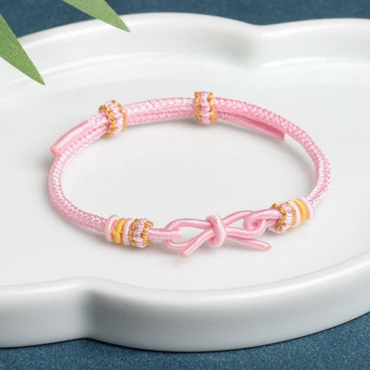 Buddha Stones Hand Woven Butterfly Luck Adjustable Braided Cord Bracelet