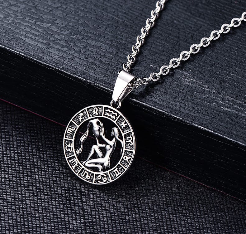 Celestial Zodiac Amulet Necklace