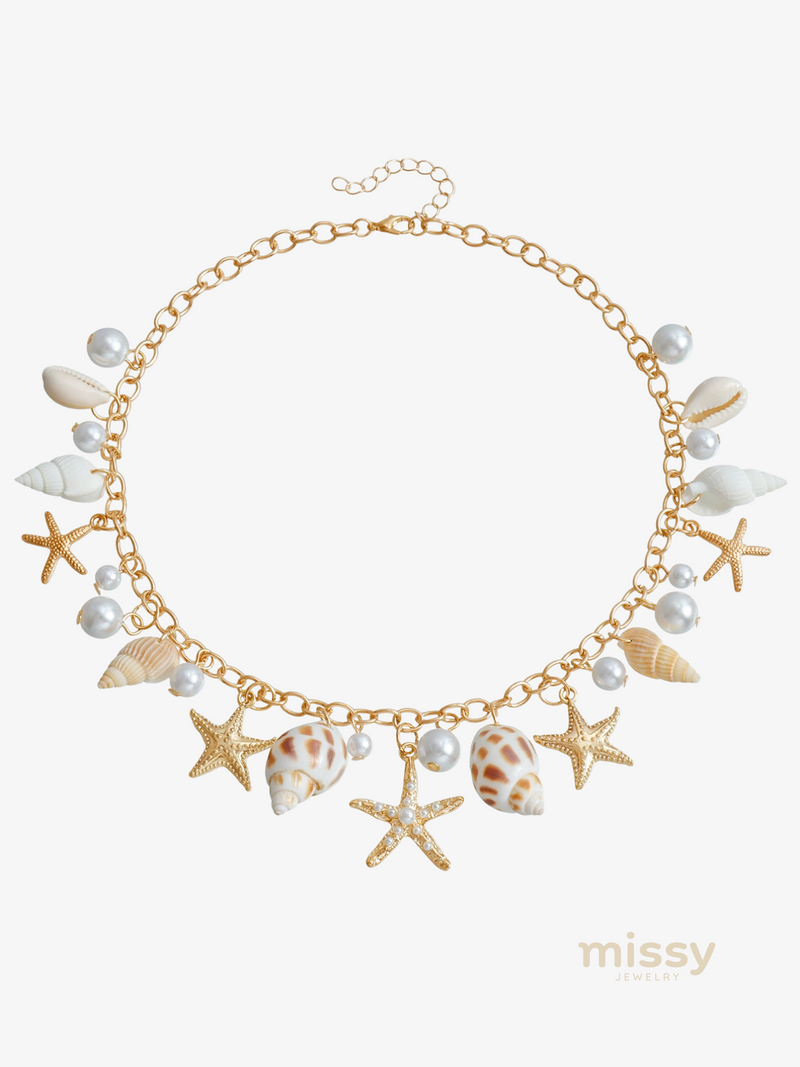 Arya Shell Waist Chain Jewelry Set