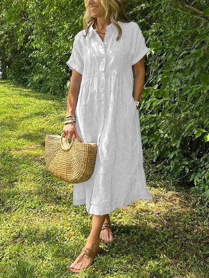 Jovie - Classic Striped Maxi Dress