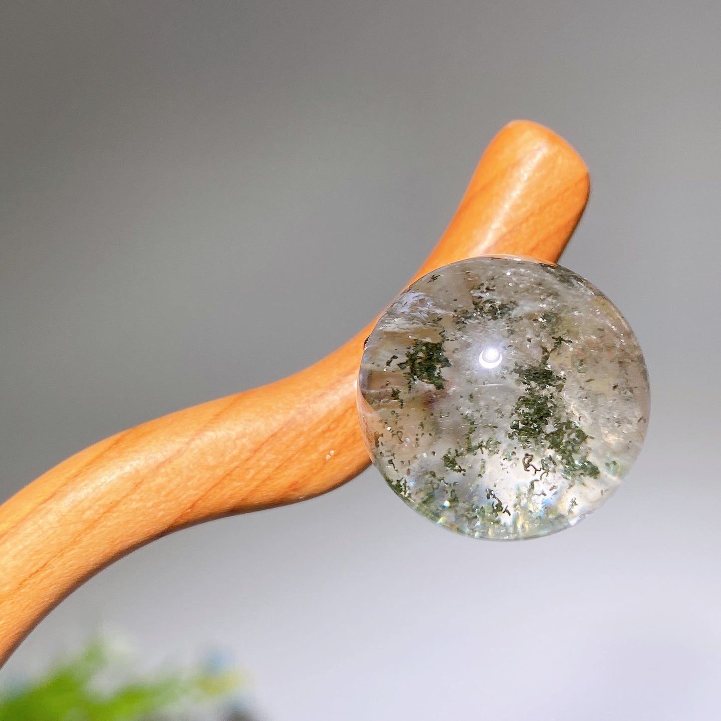 2"-4.5" Moss Agate Crystal Spheres for Healing