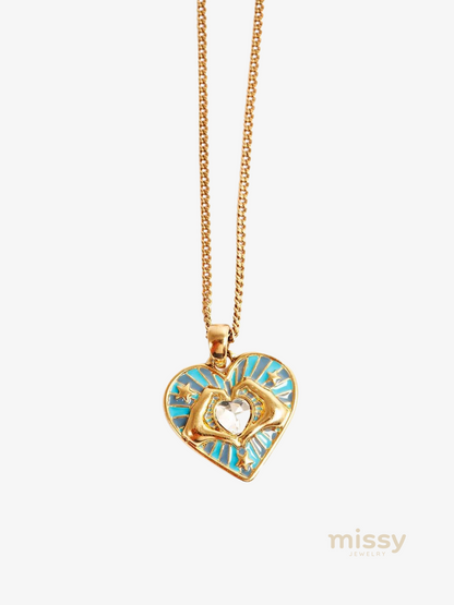 Mariel Hand-heart Charm Necklace