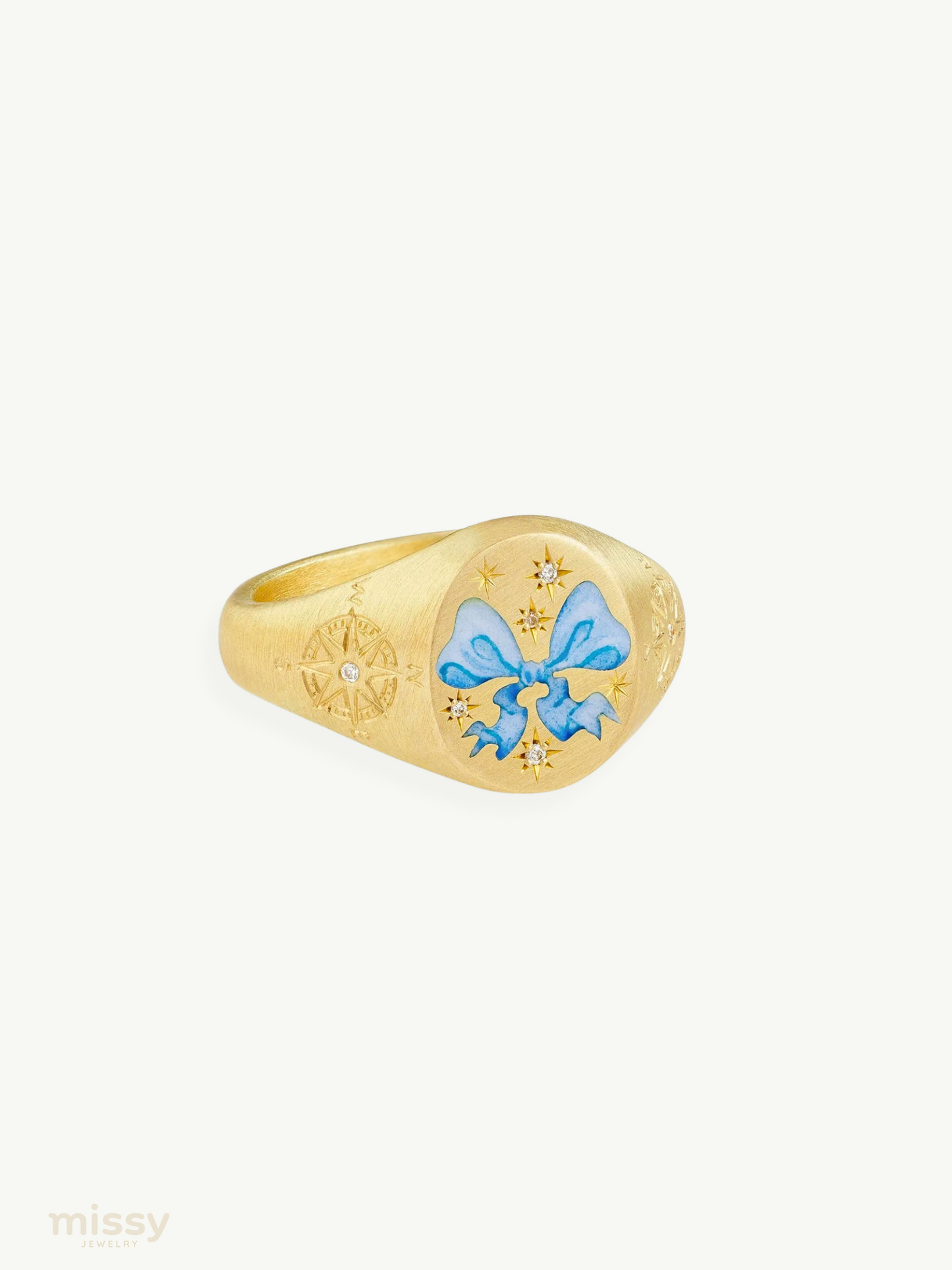 Annora Bow Painted Adjustable Rings