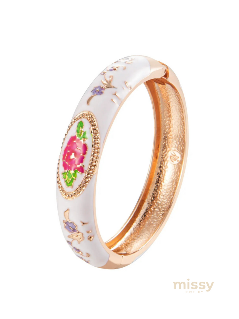 Sansa White Bangle