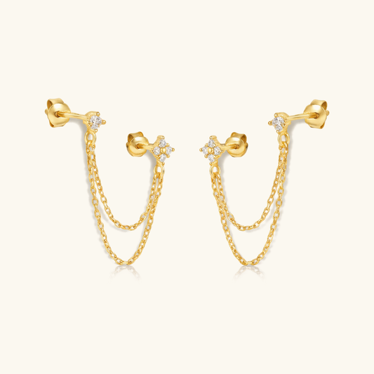 Kendall Diamond Chain Stud