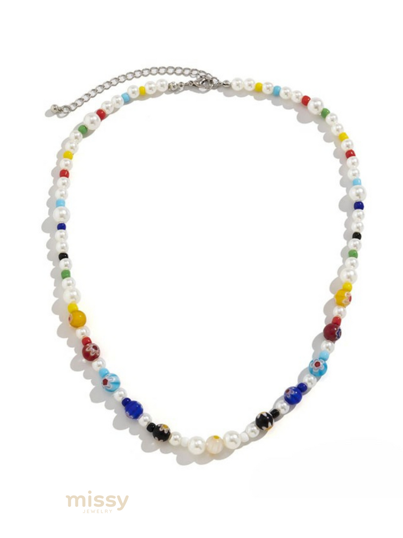 Jolene Colorful Beaded Necklace