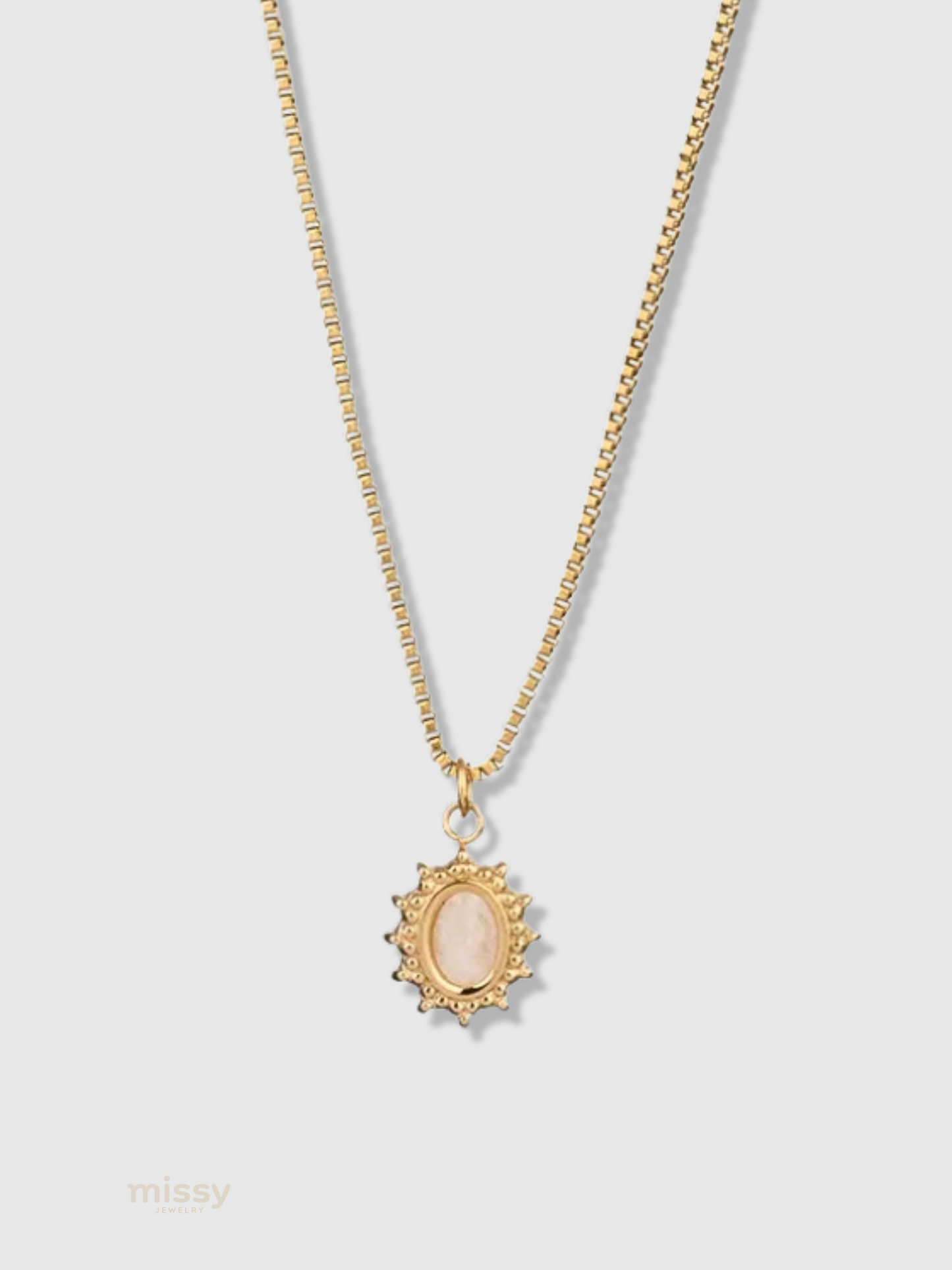 Rue Natural Stone Pendant Necklace
