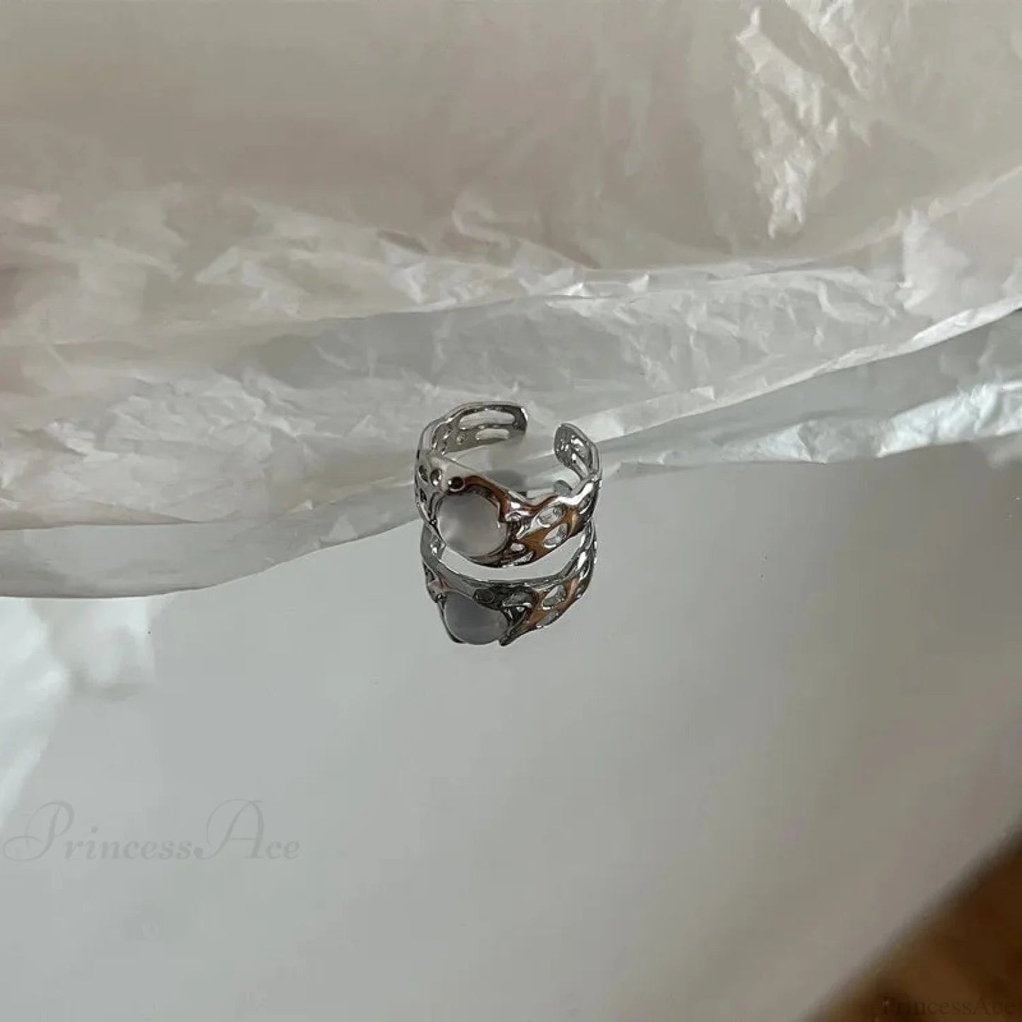 Kpop Y2k Crystal Star Gothic Ring