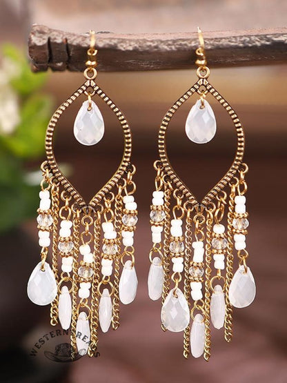 Water Drop Chain Earrings