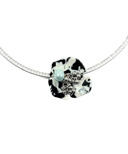 Fine Black Stainless Steel Princess Necklace